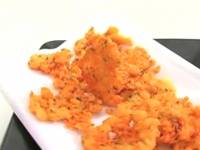 Оладьи из трески и креветок