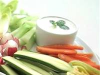 Овощная закуска с тремя соусами